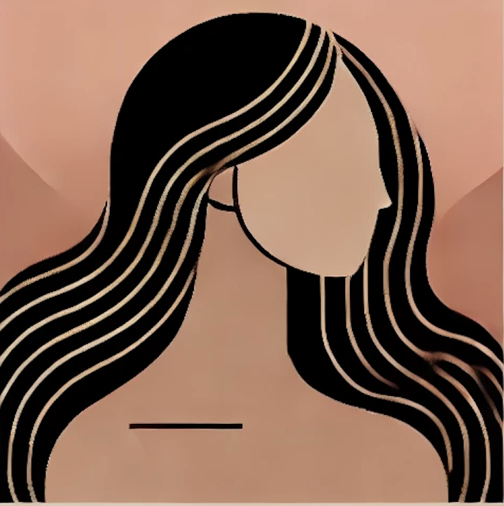 Woman profile illustration