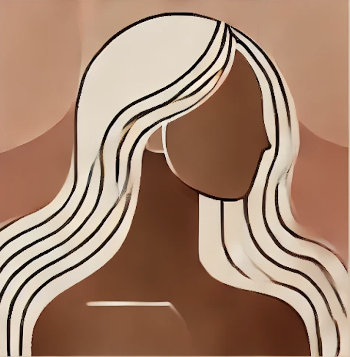 Woman profile illustration